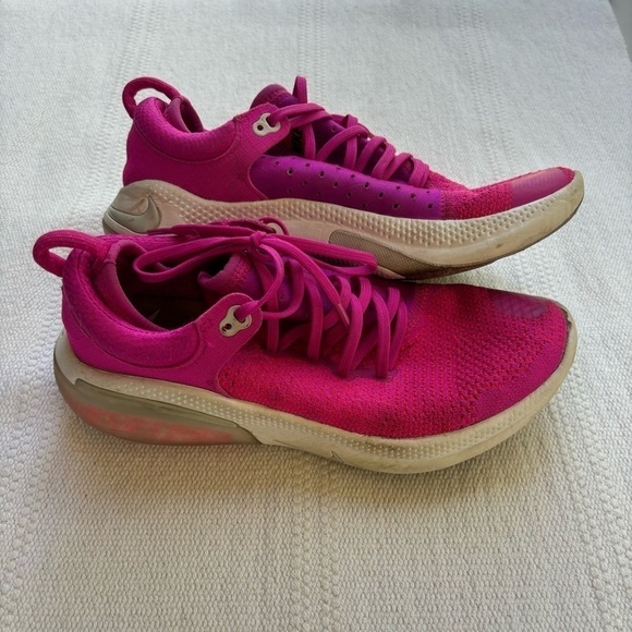 WOMENS NIKE JOYRIDE RUN FK FLYKNIT PINK CROSS TRAINING GYM running shoe size 7.5 - Picture 10 of 11